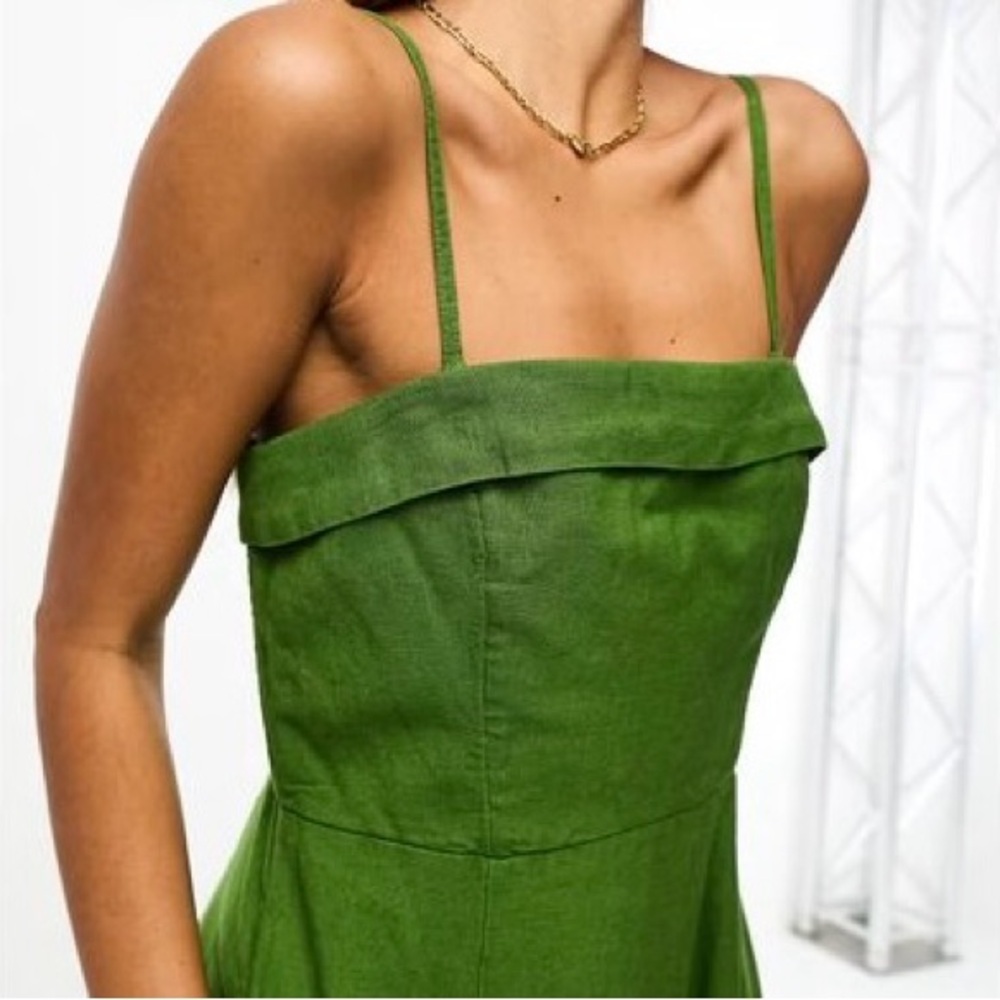 Abercrombie & Fitch Strapless Green Dress